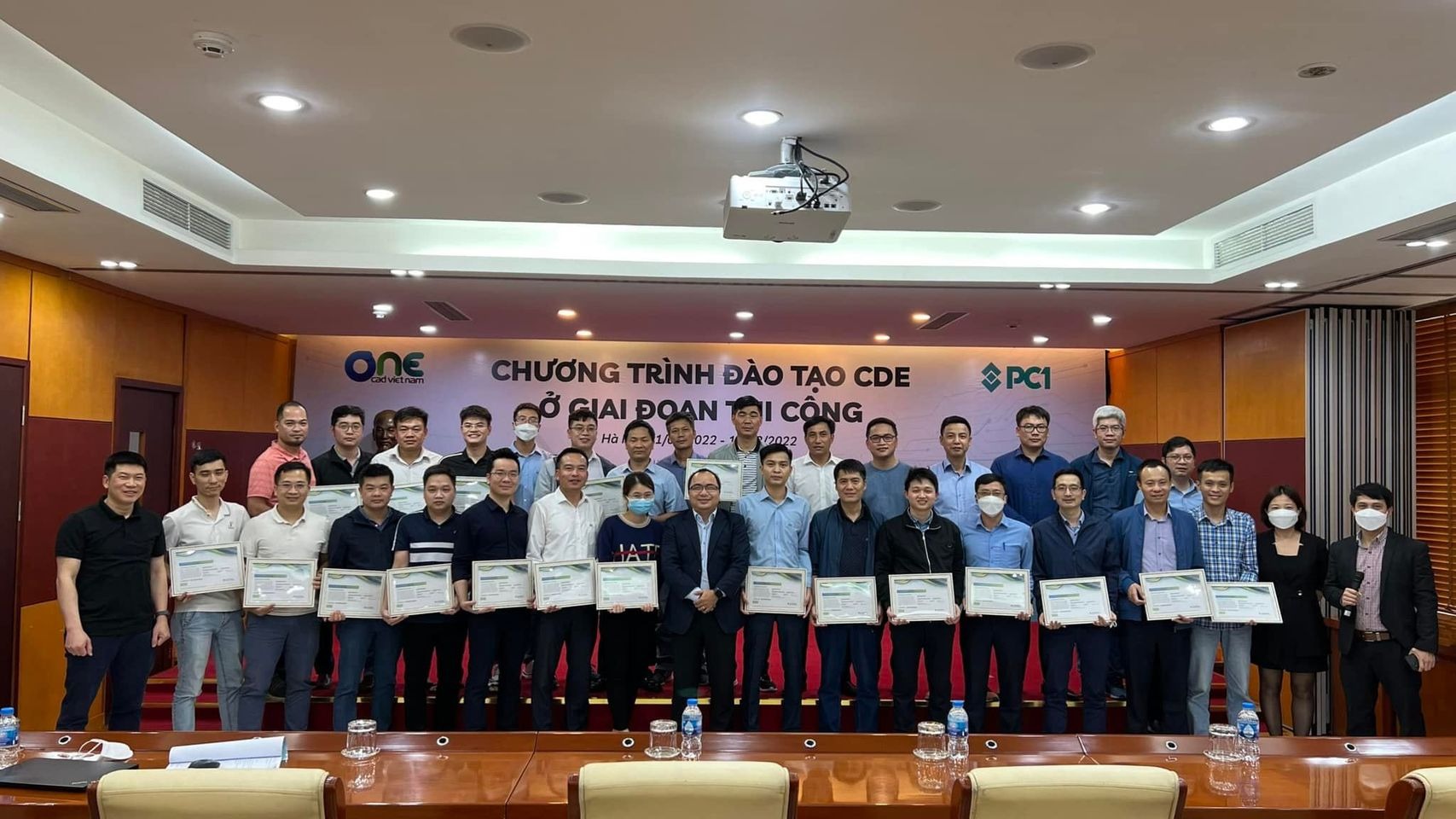 Khóa đào tạo CDE ở giai đoạn thi công cho công ty PC1