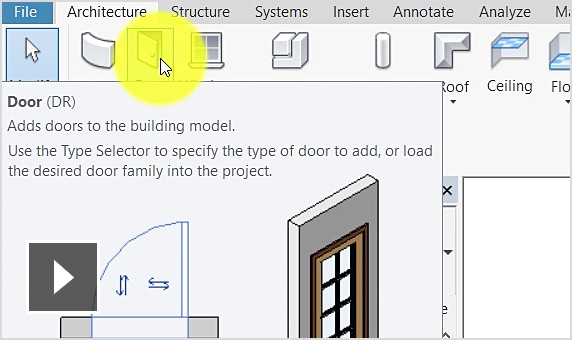 Tạo cửa wall trong Autodesk Revit