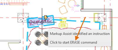 Instruction Text on a Markup