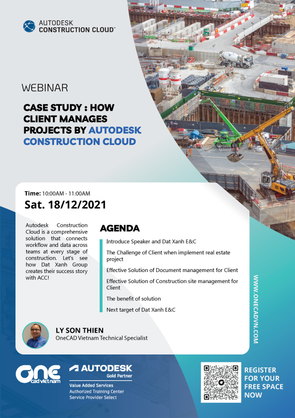 Webinar "Case study : How Client manages projects by Autodesk Construction Cloud"