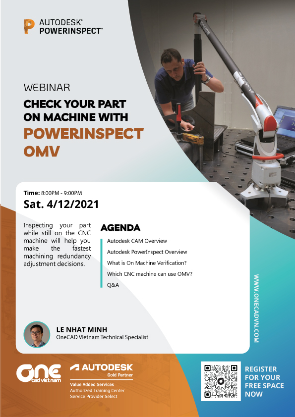 Webinar "Kiểm tra chi tiết gia công với PowerInspect OMV"