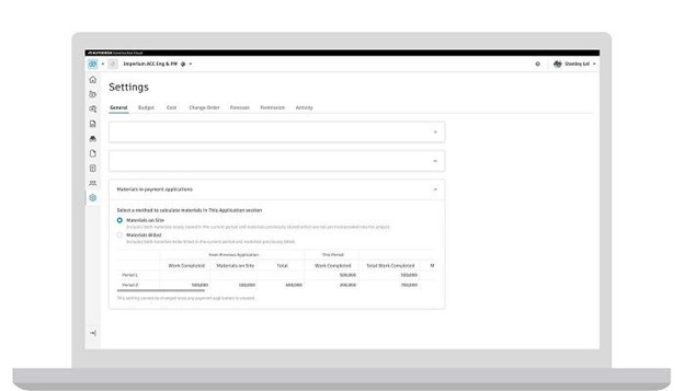 Giao diện Cost Management