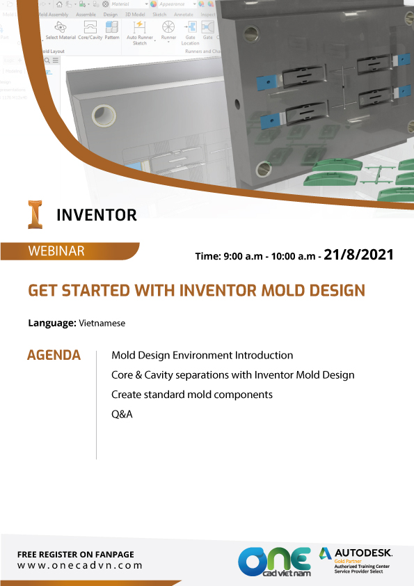 Thiết kế khuôn với Inventor Mold Design