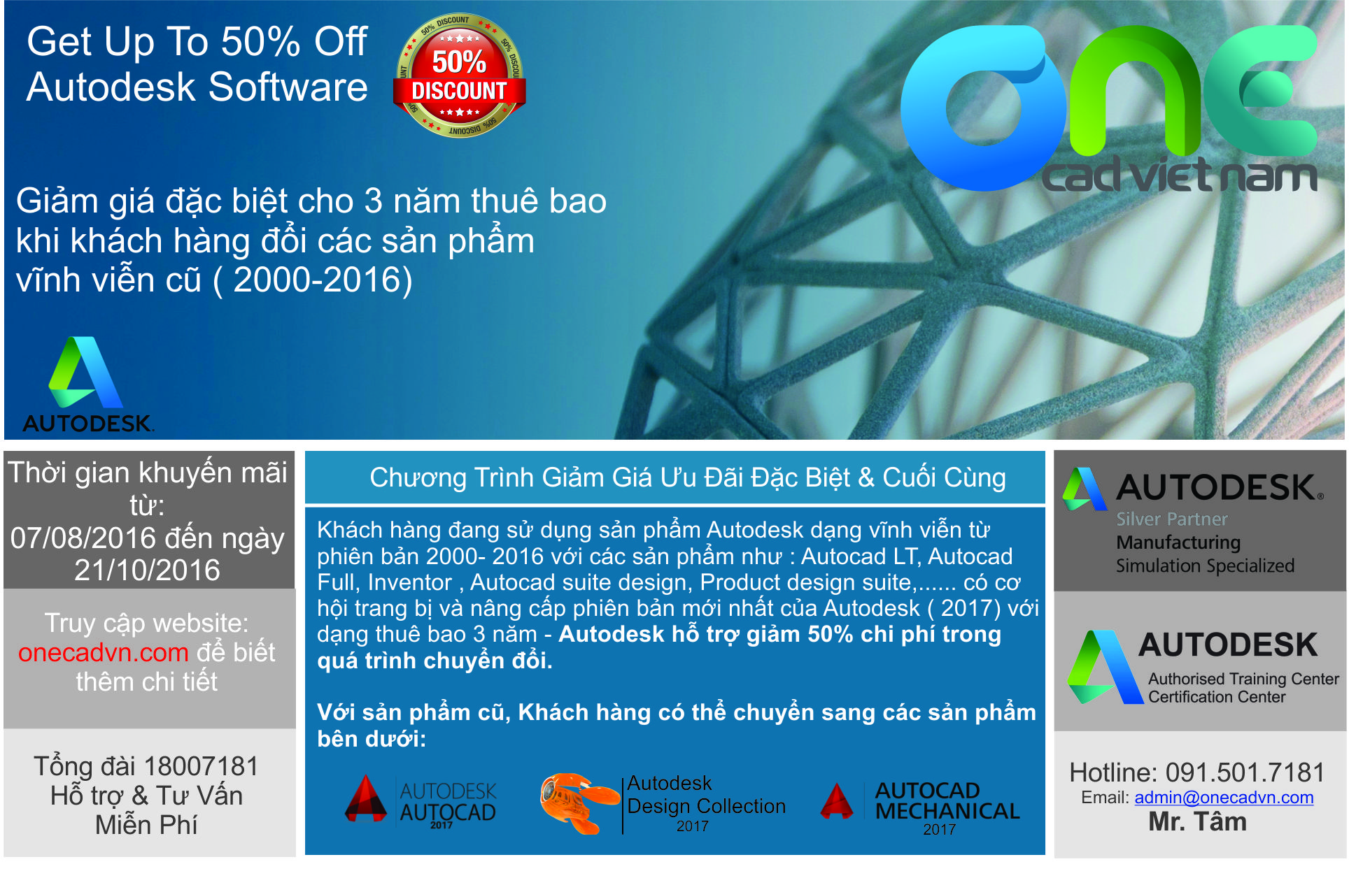 Chương Trình Khuyến Mãi Giảm 50% Giá Thuê Bao 3 Năm