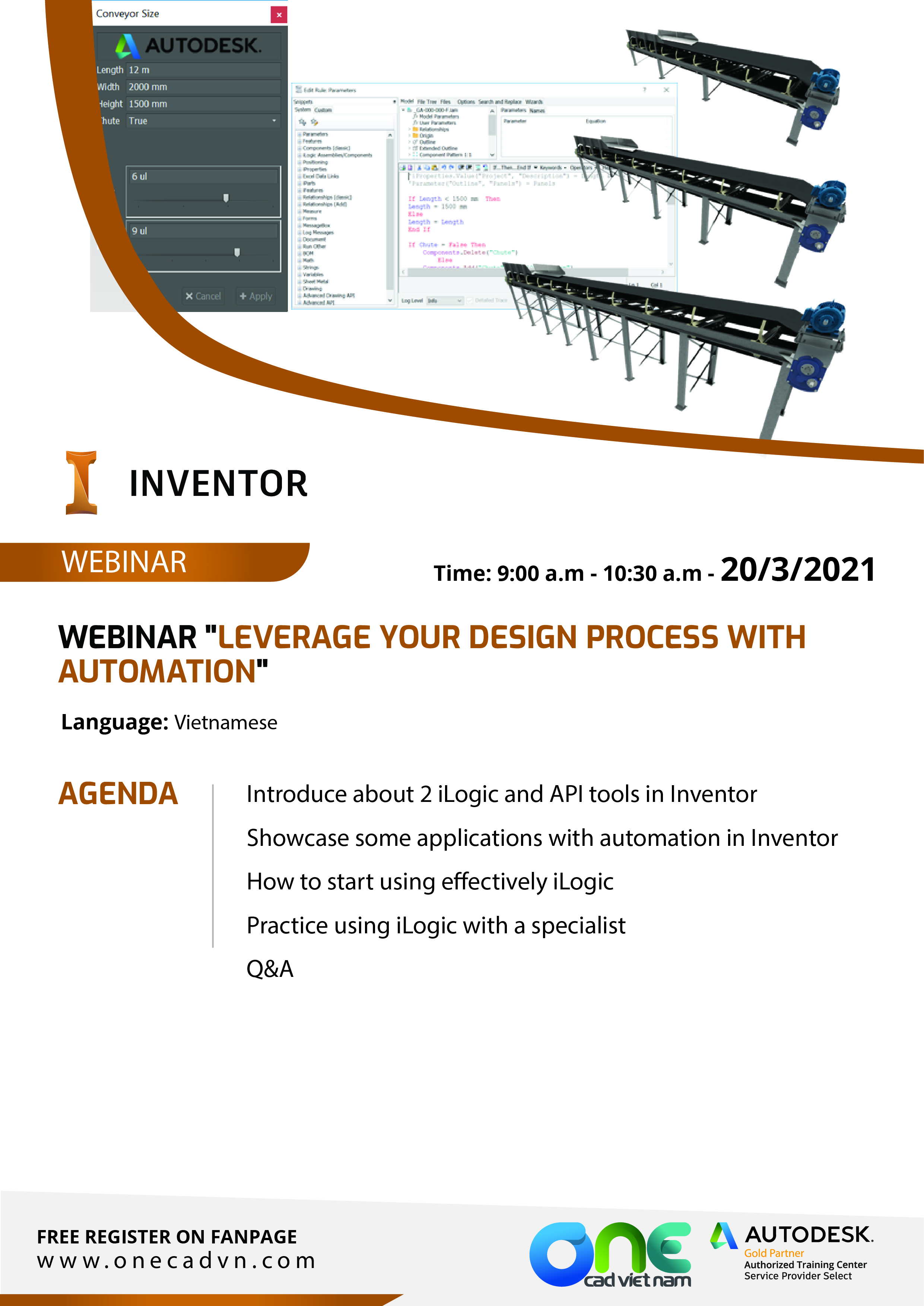 Webinar Fusion 360: Cải tiến quy trình thiết kế của bạn với tự động hóa