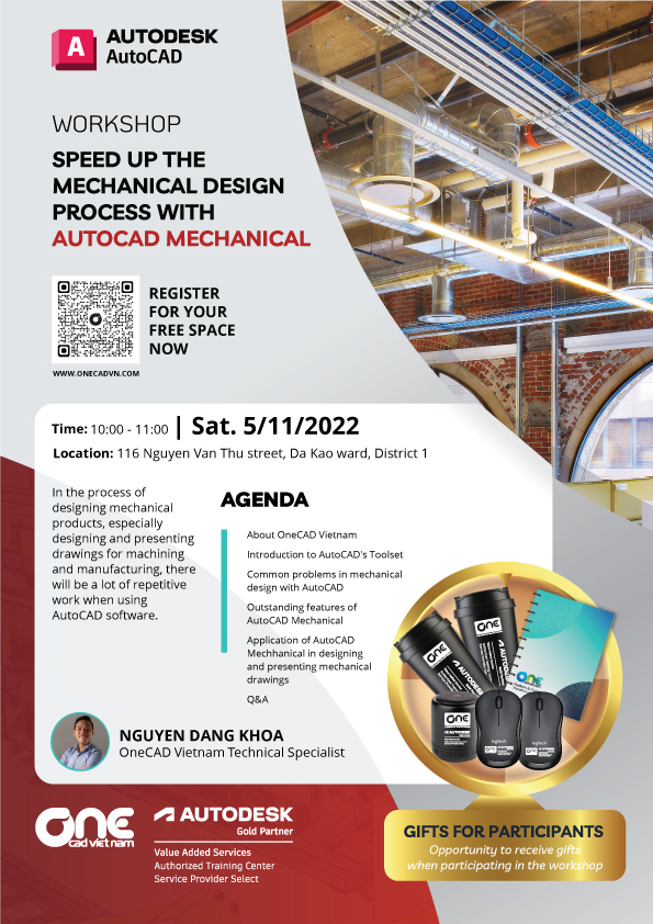 Workshop "Tăng tốc quá trình thiết kế chi tiết máy với AutoCAD Mechanical"