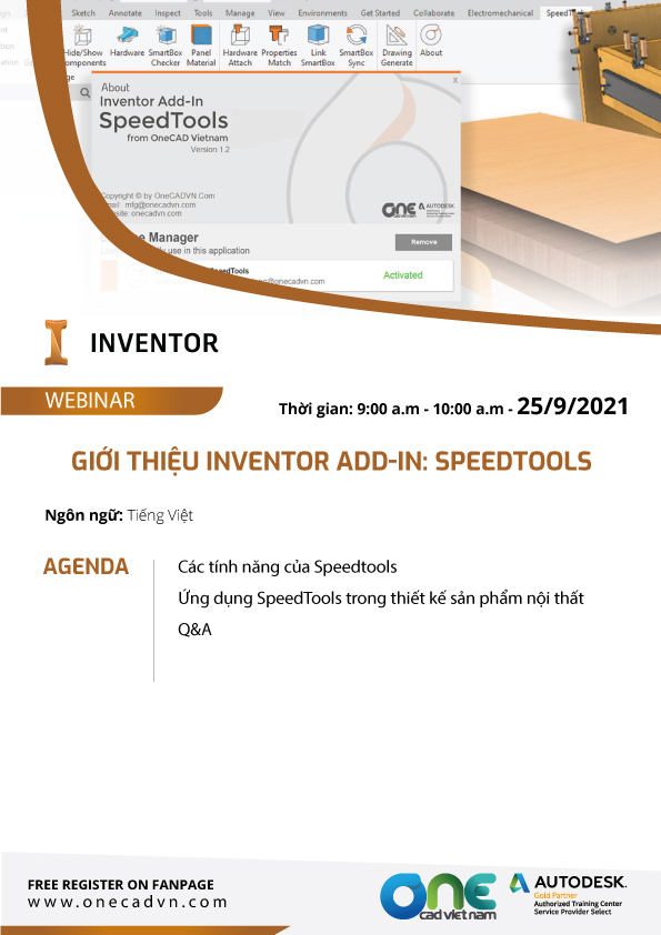 Giới thiệu Inventor Add-in: Speedtools