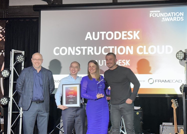 Autodesk Construction Cloud giành chiến thắng ở hạng mục Giải pháp công nghệ năm 2023 cho Inside Construction Foundation