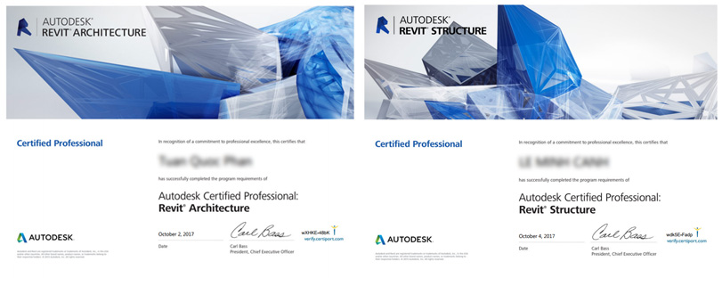 Chứng chỉ Autodesk Certified Professional