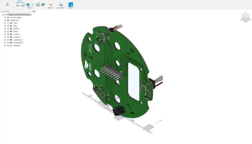ACWA-ROBOTICS thiết kế mạch điện trên Fusion 360