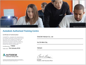 Chứng nhận đào tạo Autodesk