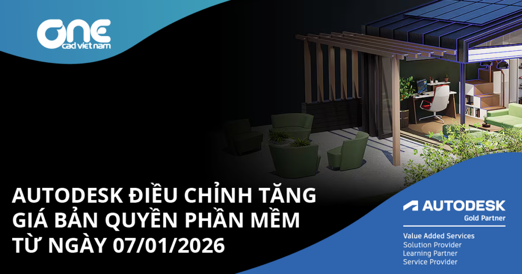 Autodesk điều chỉnh tăng giá bản quyền phần mềm từ ngày 07/01/2026