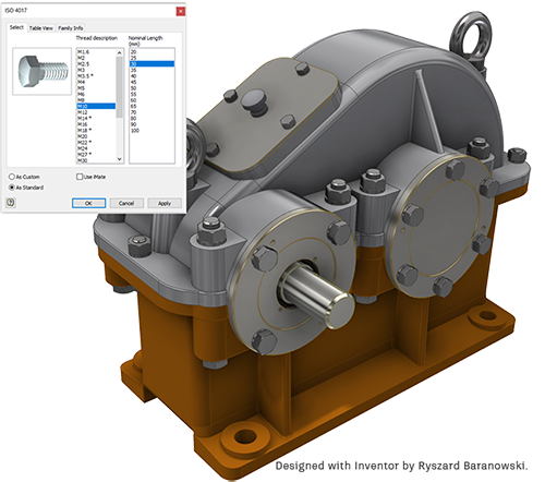 Mô hình trên Autodesk Inventor
