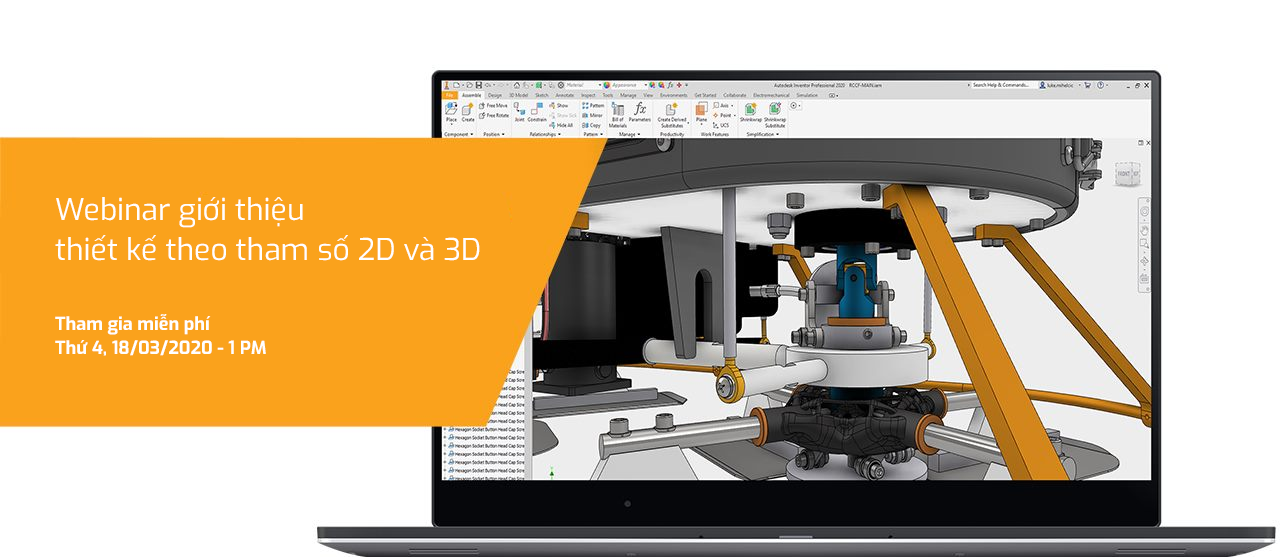 Webinar giới thiệu  thiết kế theo tham số 2D và 3D