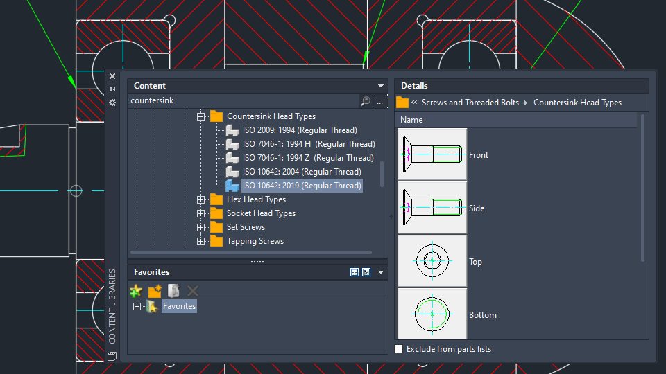 Bổ sung thêm nhiều chi tiết thư viện và tiêu chuẩn trên AutoCAD Mechanical 2025