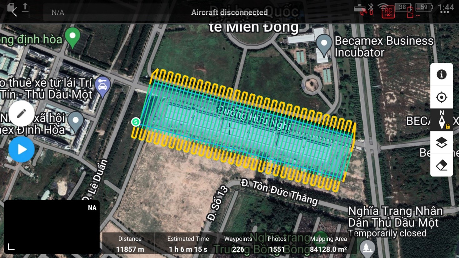 Bước 3: Xây dựng nhiệm vụ bay