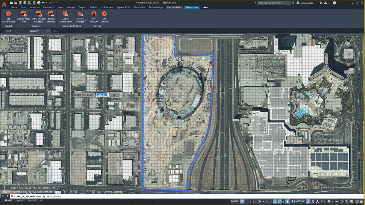 Các yếu tố có sẵn của Google Earth