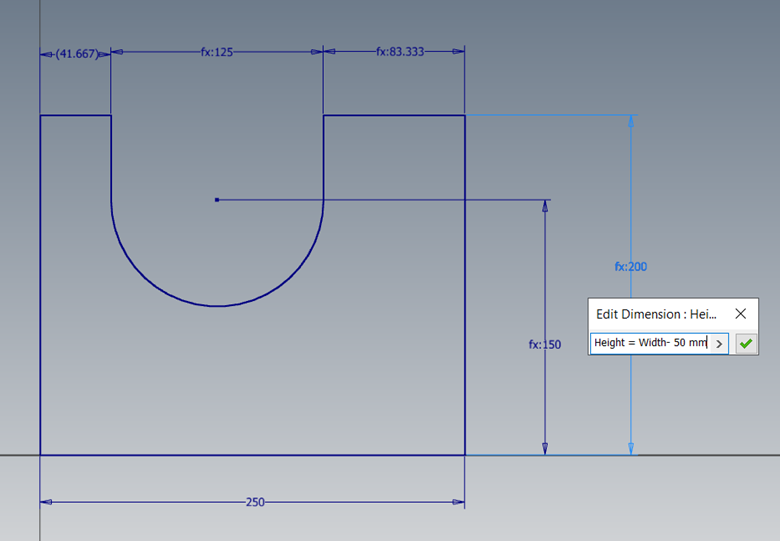 sử dụng Parameter trong Inventor