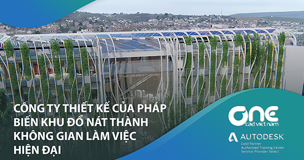 Công ty thiết kế của Pháp biến khu đổ nát thành không gian làm việc hiện đại, tiết kiệm năng lượng