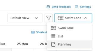Chế độ xem planning