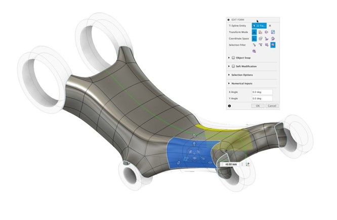 Hình ảnh chỉnh sửa thiết kế từ đề xuất của Automated Modeling