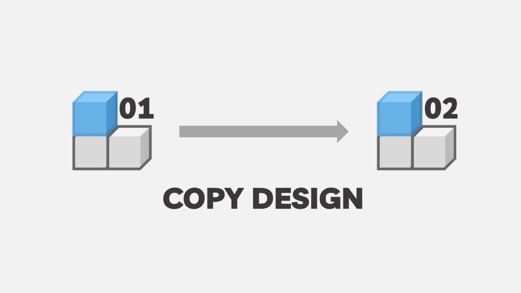 Copy Design để tái sử dụng thiết kế
