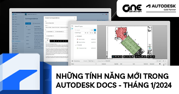 Những tính năng mới trong Autodesk Docs - Tháng 1/2024