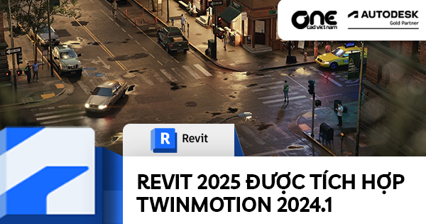 Revit 2025 được tích hợp Twinmotion 2024.1
