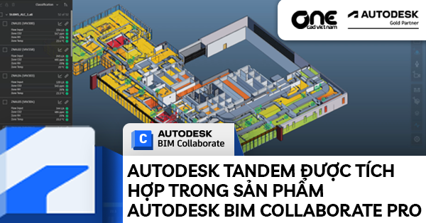 Autodesk Tandem được tích hợp trong sản phẩm Autodesk BIM Collaborate Pro