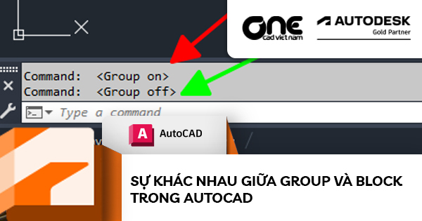 Sự khác nhau giữa Group và Block trong AutoCAD