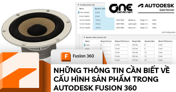 Những Thông Tin Cần Biết Về Cấu Hình Sản Phẩm Trong Autodesk Fusion 360