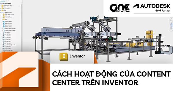 Cách hoạt động của Content Center trên Inventor