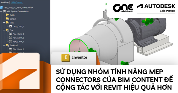 Sử dụng nhóm tính năng MEP Connectors của BIM Content để cộng tác với Revit hiệu quả hơn