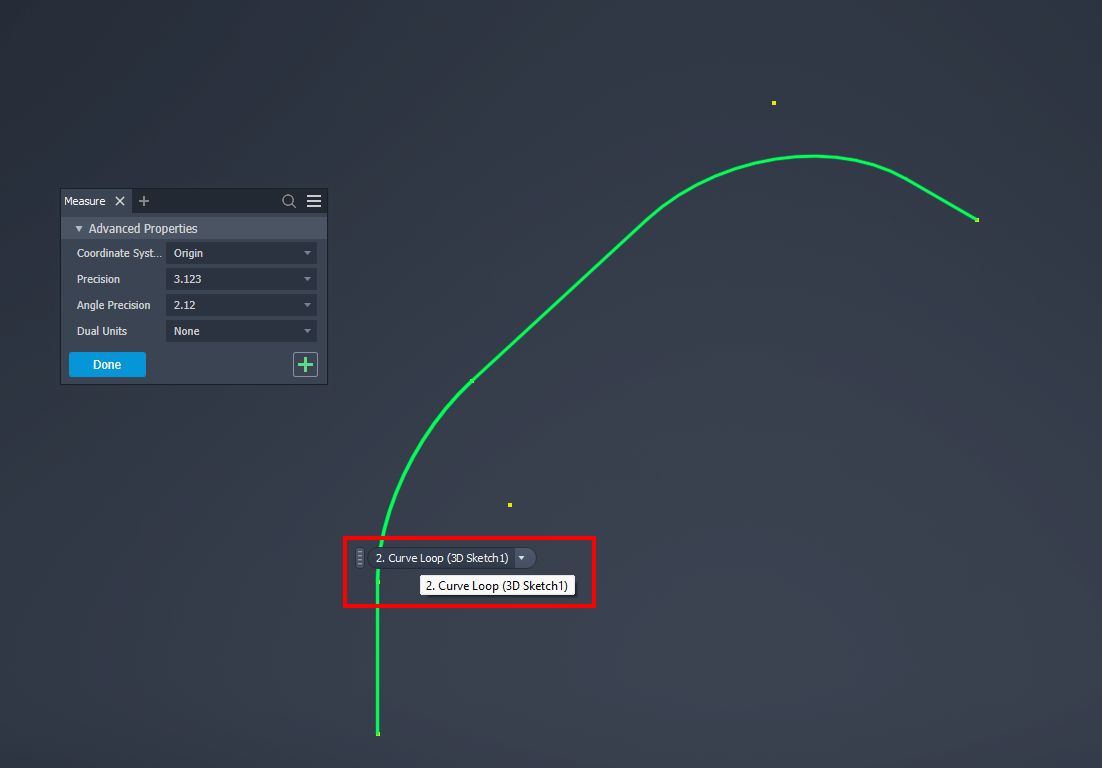 Curve Loop cho phép lựa chọn toàn bộ chuỗi đường dẫn liên tục