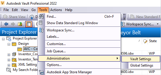 Đăng nhập Autodesk Vault