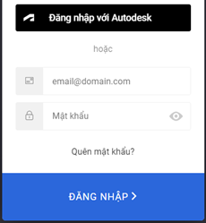 Chọn đăng nhập OpenSpace với tài khoản Autodesk Construction Cloud 