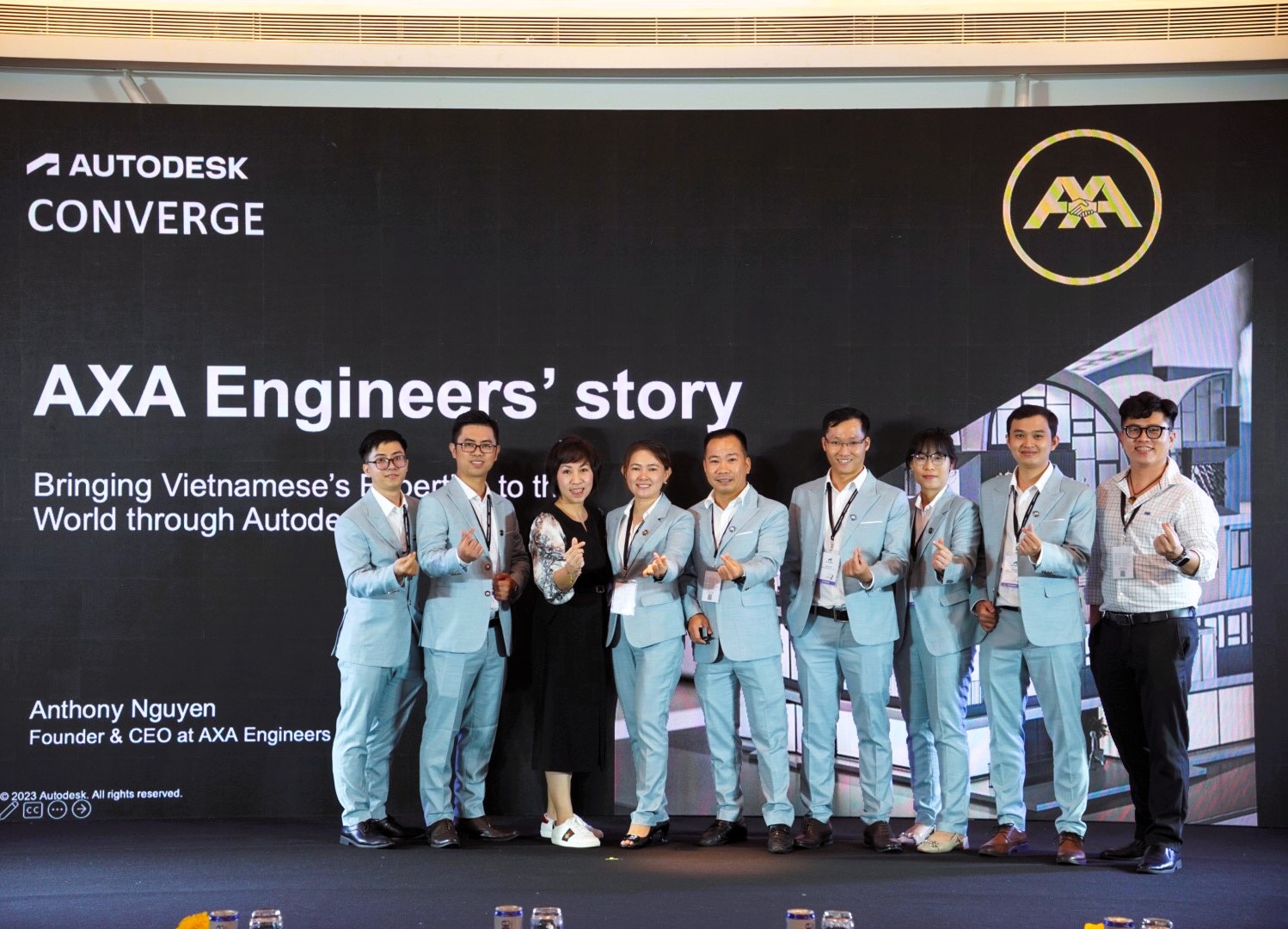 Công ty TNHH AXA Engineers cùng với đại diện OneCAD Vietnam và Autodesk VietNam