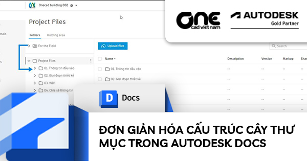Đơn giản hóa cấu trúc cây thư mục trong Autodesk Docs