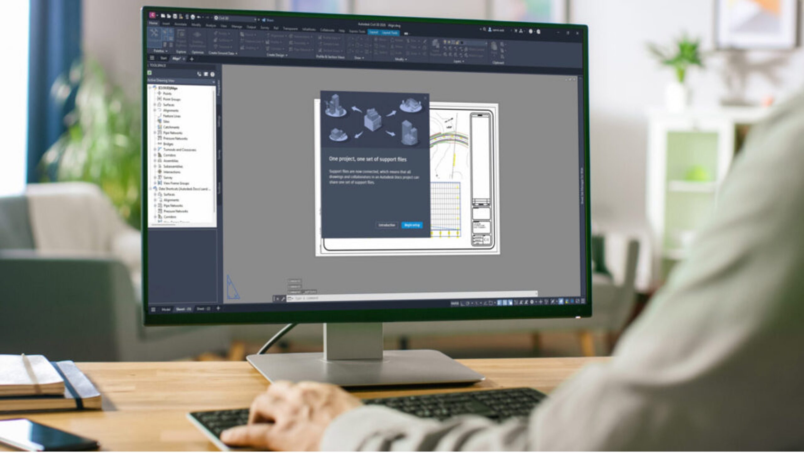 Đồng Bộ Tiêu Chuẩn Bản Vẽ Civil 3D Trên Autodesk Docs Với Connected Support Files