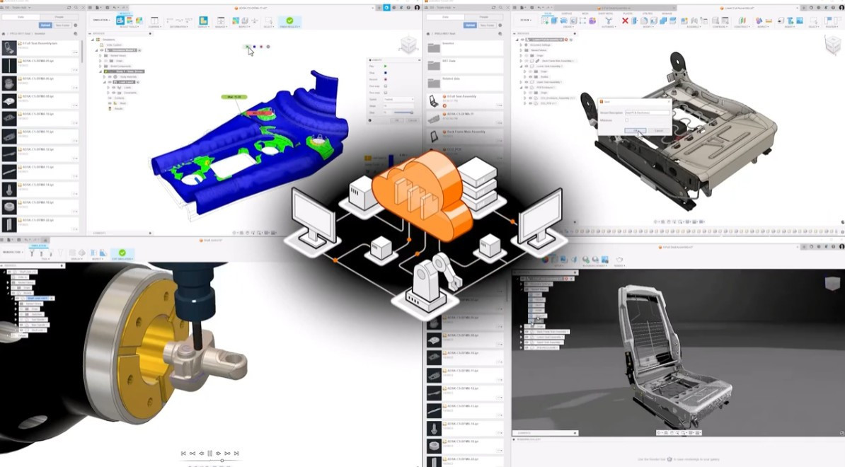 Autodesk Fusion cho phép bạn làm việc cộng tác với nhau