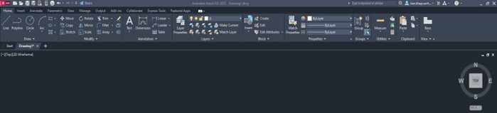 Giao diện của phần mềm AutoCAD (full)