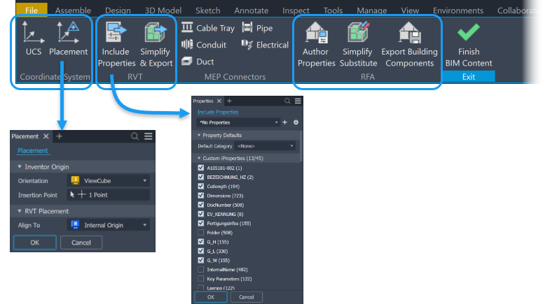 Giao diện BIM Content thay đổi, cung cấp nhiều công cụ
