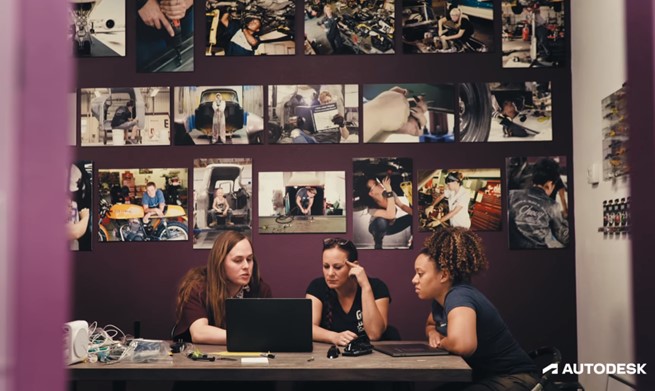 Autodesk trình bày về ứng dụng của Fusion 360 với Girl Gang Garage
