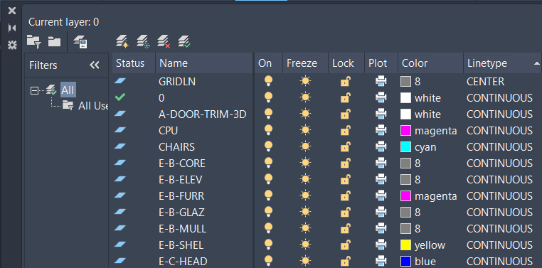 Hiệu quả của lệnh Maximize Property Columns trong AutoCAD.