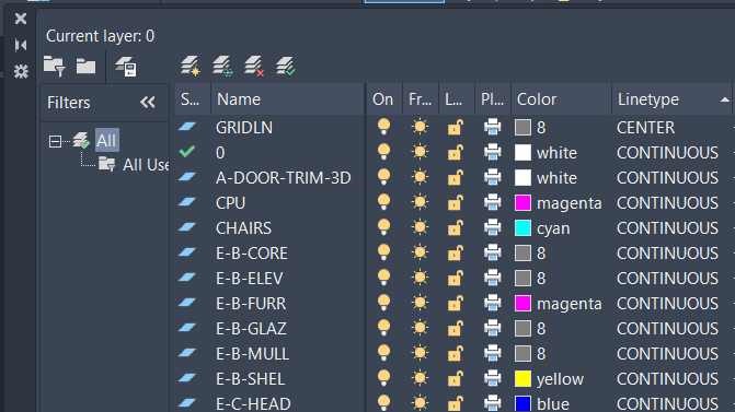 Hiệu quả của lệnh Optimize Property Columns trong AutoCAD.