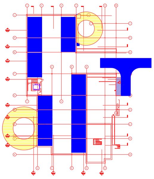 Hình ảnh các layer đã được chuyển sang màu đỏ