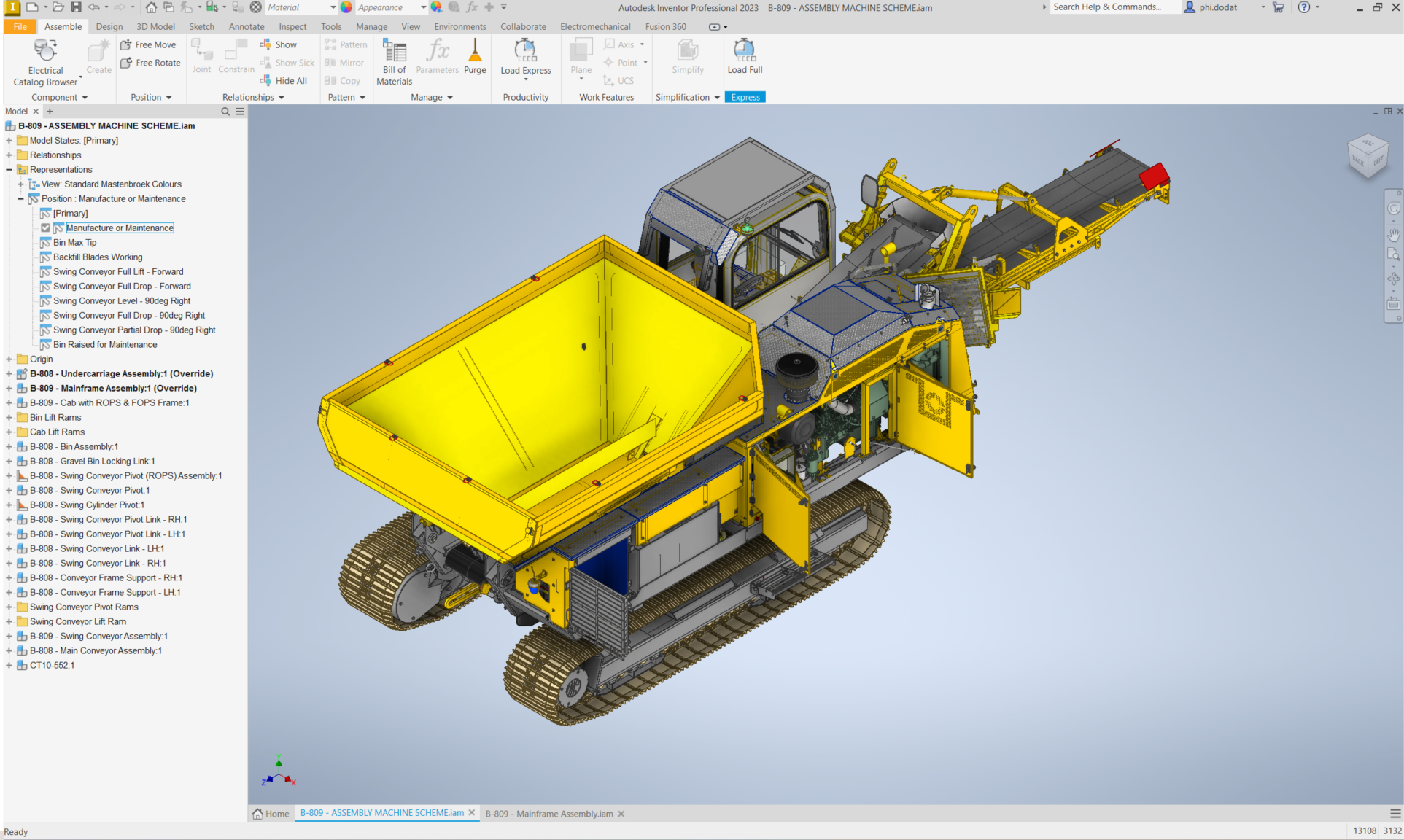 Hình ảnh minh hoạ Position Representations trong Autodesk Inventor