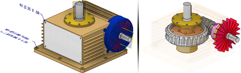 Hình ảnh minh hoạ View Representations trong Autodesk Inventor