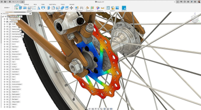 Hình ảnh về mô phỏng trên Fusion 360