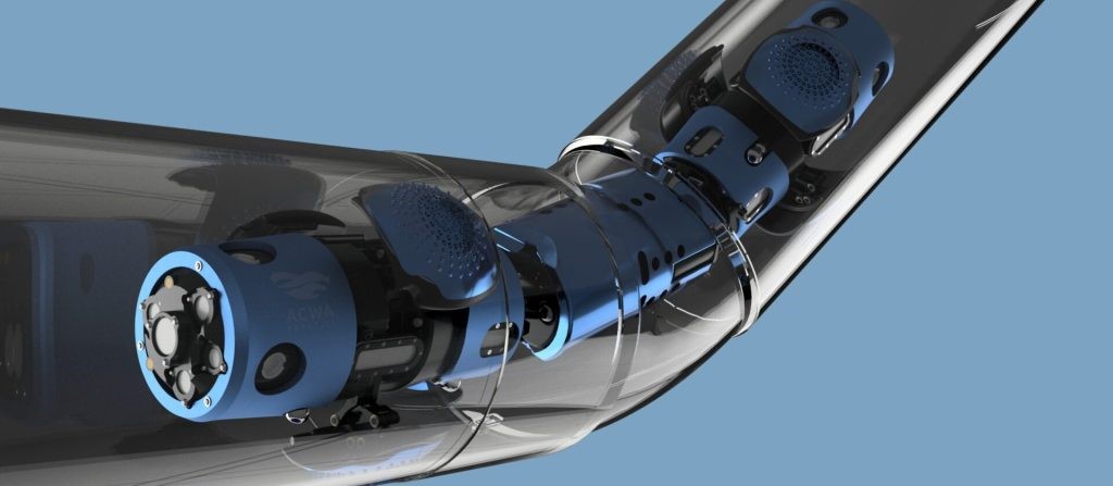 Hình ảnh render robot bảo trì đường ống của ACWA- ROBOTICS